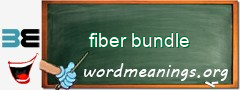 WordMeaning blackboard for fiber bundle